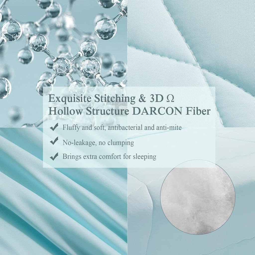 Cooling Comforter Blanket Lightweight Quilted Breathable Summer Bed - Image 5