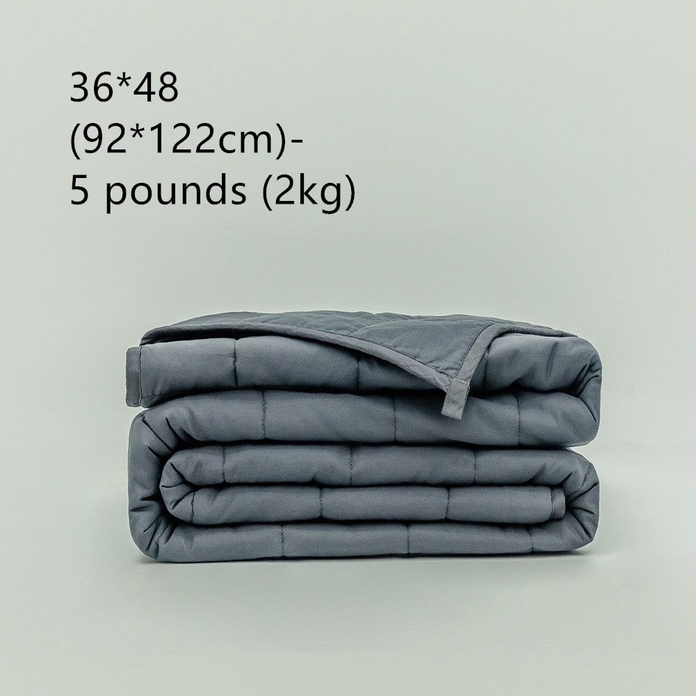 Cooling Weighted Blanket 15 Lb with Quilted Cotton and Glass Beads - Image 1
