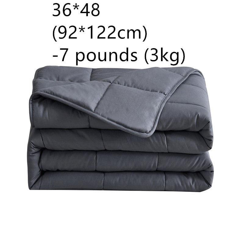 Cooling Weighted Blanket 15 Lb with Quilted Cotton and Glass Beads - Image 2