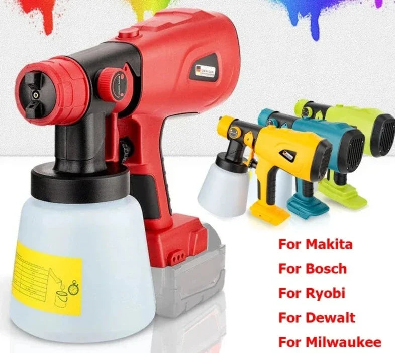 Cordless Electric Handheld Paint Sprayer Portable Adjustable Spray Patterns - Image 1