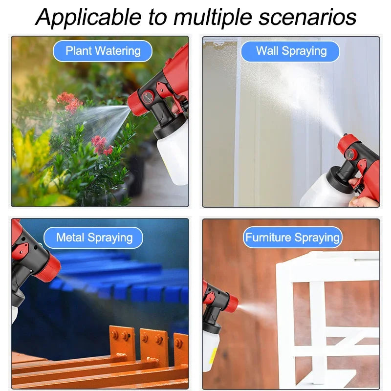 Cordless Electric Handheld Paint Sprayer Portable Adjustable Spray Patterns - Image 6