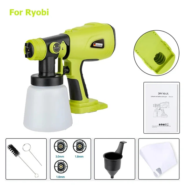 Cordless Electric Handheld Paint Sprayer Portable Adjustable Spray Patterns - Image 7