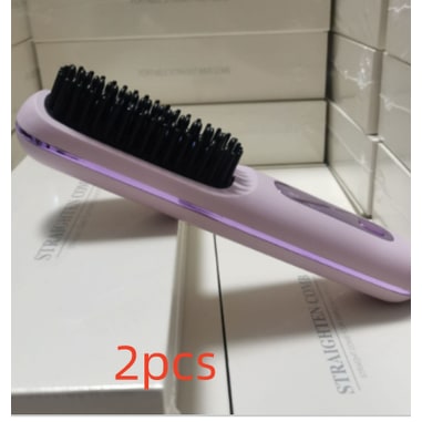 Cordless Hair Straightener Brush with Portable Wireless Design and Digital Temperature Display - Image 15