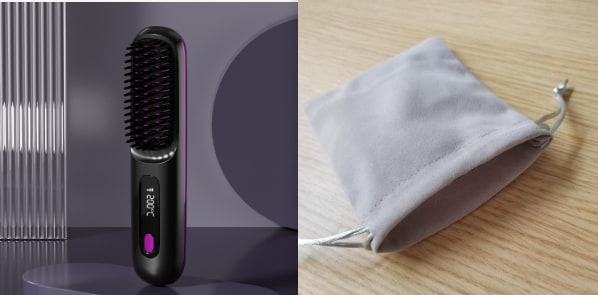Cordless Hair Straightener Brush with Portable Wireless Design and Digital Temperature Display - Image 18