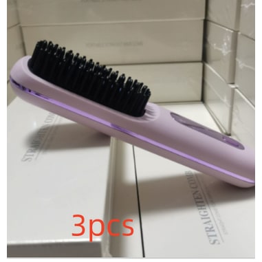 Cordless Hair Straightener Brush with Portable Wireless Design and Digital Temperature Display - Image 20