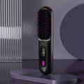 Cordless Hair Straightener Brush with Portable Wireless Design and Digital Temperature Display - Image 3