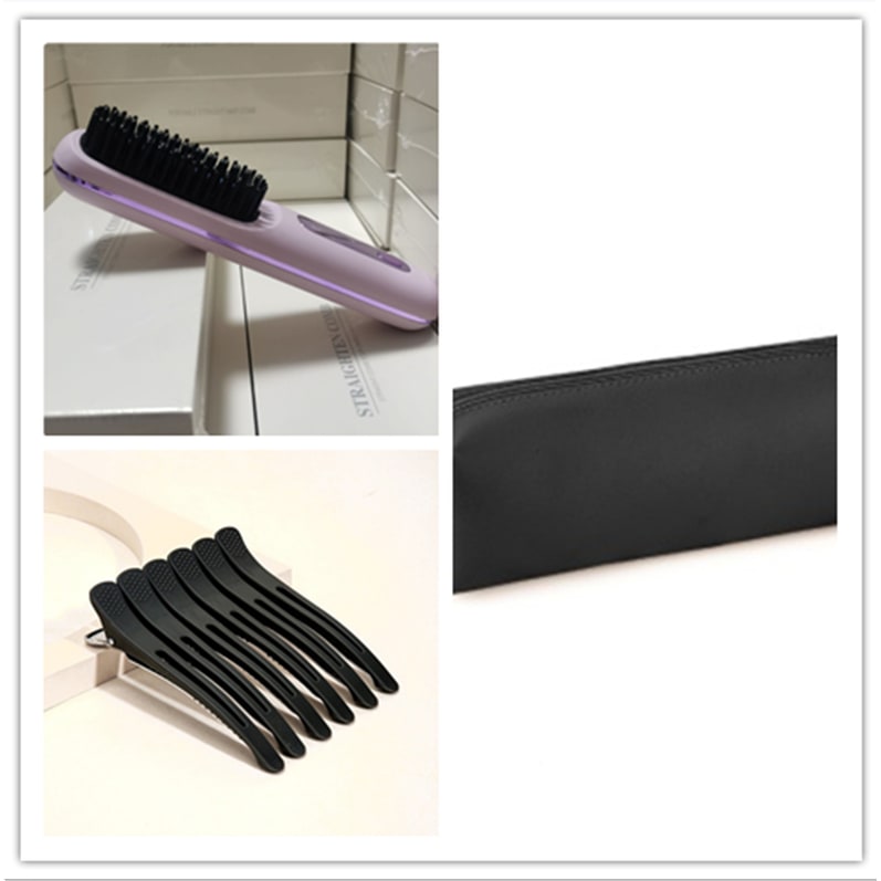 Cordless Hair Straightener Brush with Portable Wireless Design and Digital Temperature Display - Image 35