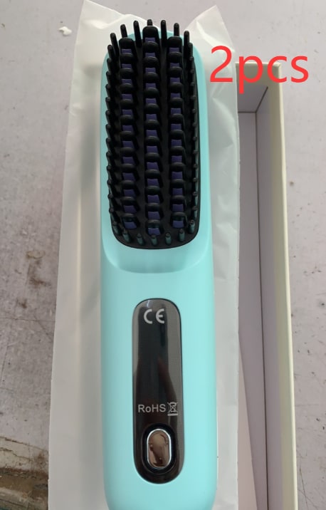 Cordless Hair Straightener Brush with Portable Wireless Design and Digital Temperature Display - Image 4