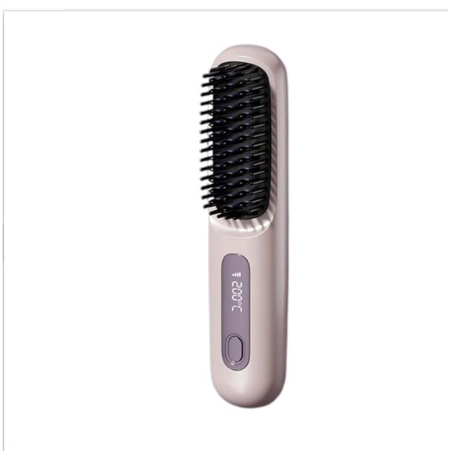 Cordless Hair Straightener Brush with Portable Wireless Design and Digital Temperature Display - Image 42