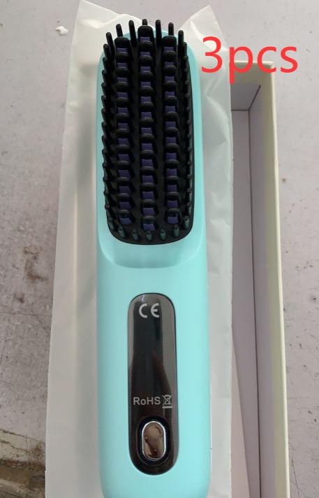 Cordless Hair Straightener Brush with Portable Wireless Design and Digital Temperature Display - Image 48