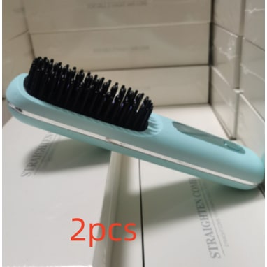 Cordless Hair Straightener Brush with Portable Wireless Design and Digital Temperature Display - Image 8
