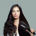 Cordless Hair Straightener Portable Ceramic Rechargeable USB LED Travel Wireless - Image 1