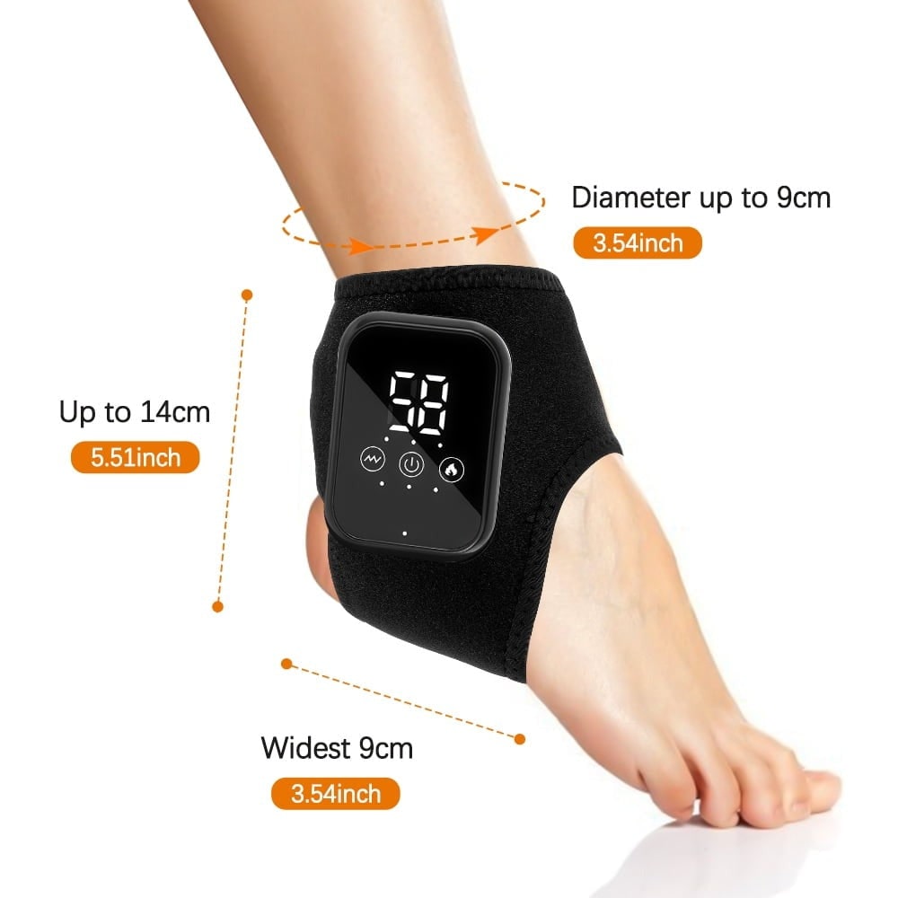 Cordless Heat and Massage Pad for Foot and Ankle Massager with Rechargeable Digital Display - Image 9
