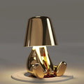 Cordless Table Lamp Rechargeable LED USB Metal Figure Sitting Standing Poses Thinker - Image 10