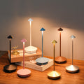 Cordless Table Lamp with Rechargeable Battery LED Portable Lighting with Conical Shade - Image 1