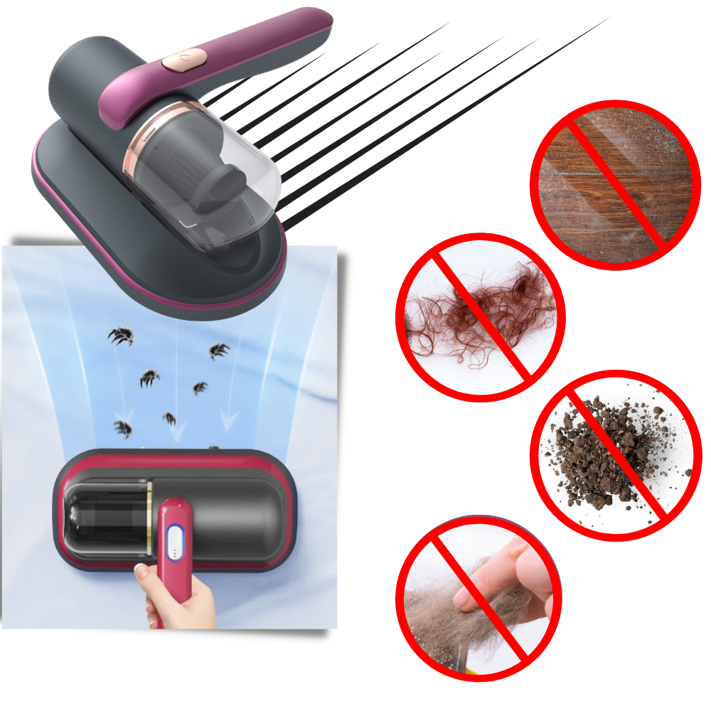 Portable UV-C Vacuum Cleaner for Mattress & Upholstery