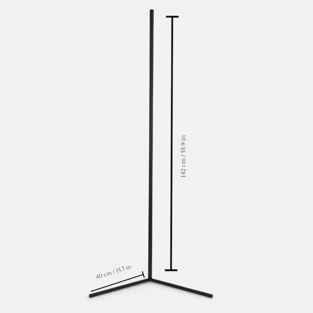 Corner Floor Lamp with Remote Control Minimalist Arc Design and Dimmable LED Light - Image 10