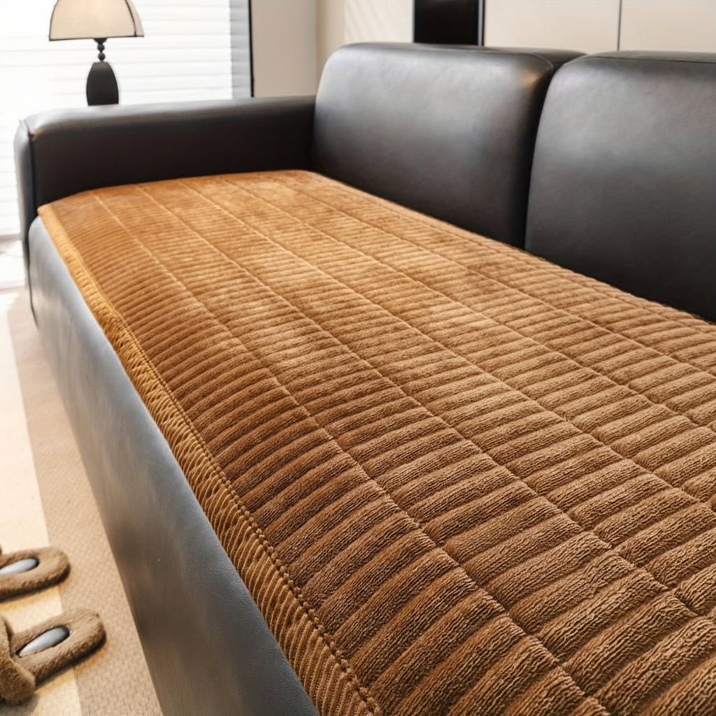 Couch Seat Cover Sofa Cushion Quilted Padded Plush Protector Stain Resistant - Image 4