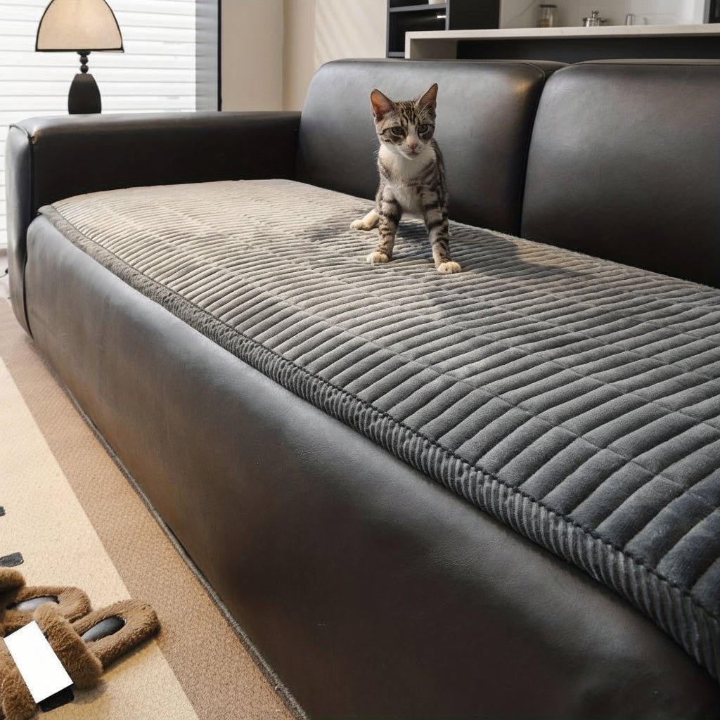 Couch Seat Cover Sofa Cushion Quilted Padded Plush Protector Stain Resistant - Image 5