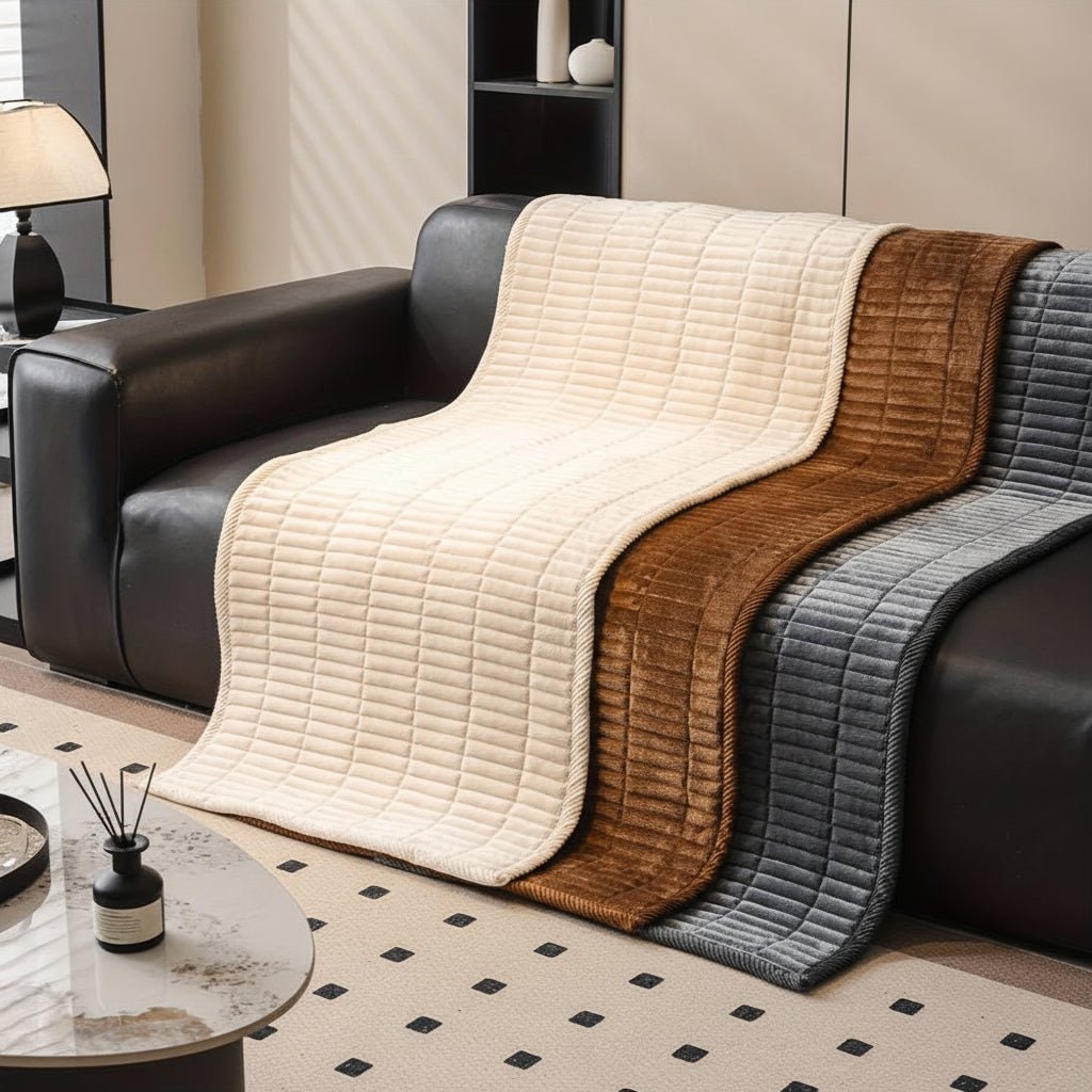Couch Seat Cover Sofa Cushion Quilted Padded Plush Protector Stain Resistant - Image 6
