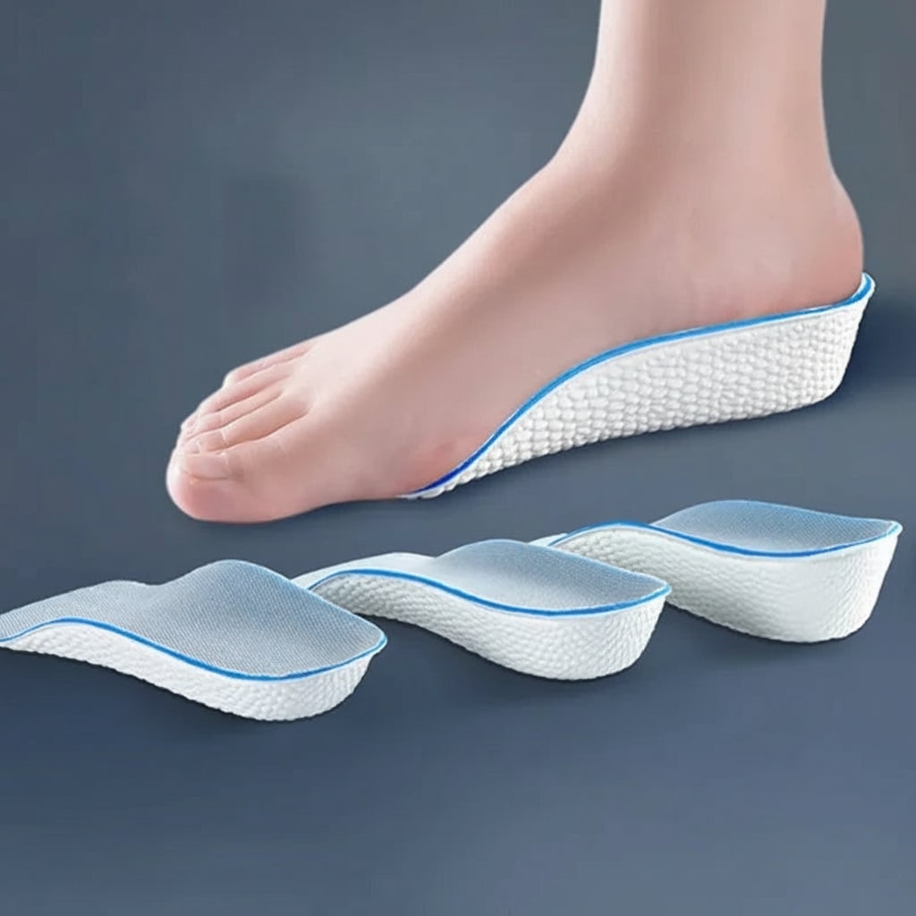Custom Arch Support Insoles with Height Increasing Heel and Ergonomic Footbed - Image 1