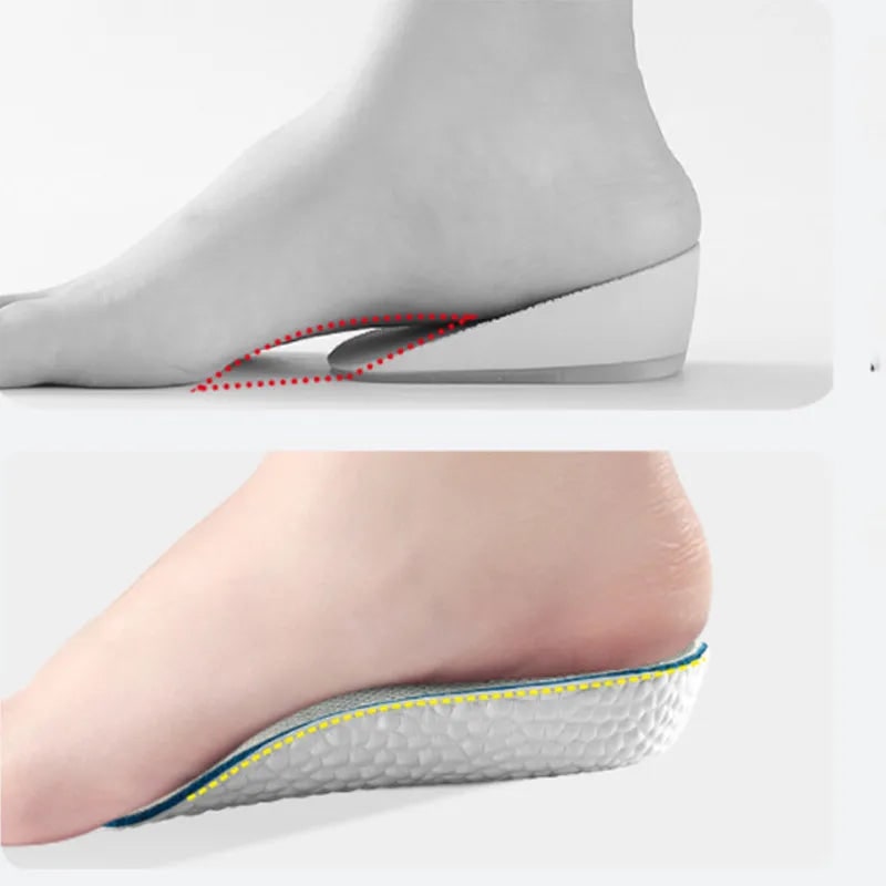 Custom Arch Support Insoles with Height Increasing Heel and Ergonomic Footbed - Image 2