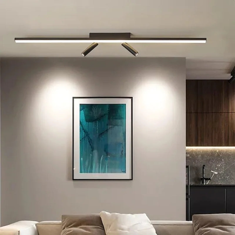 Modern LED Ceiling Light Linear Design With Directional Lighting