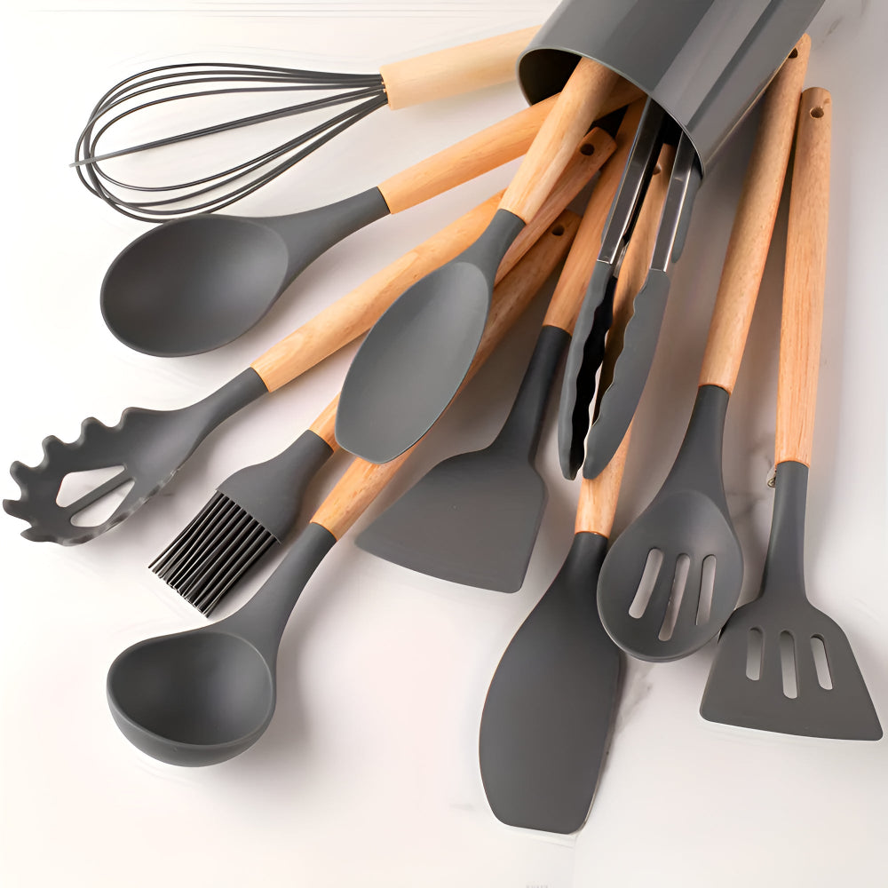 Complete Kitchen Utensils Set Heat‑Resistant Non‑Slip Cooking Tools