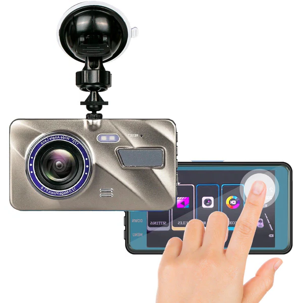 Dashboard Camera for Car with Rear 4.0 Inch Touchscreen Dual Dash Cam System with Night Vision - Image 3