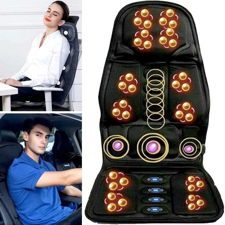 Desk Chair Massage Seat Cushion with Heat and Remote Control for Car and Home Bleacher - Image 1