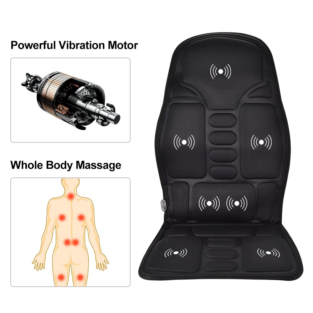 Desk Chair Massage Seat Cushion with Heat and Vibration for Office Car Pressure Relief - Image 1