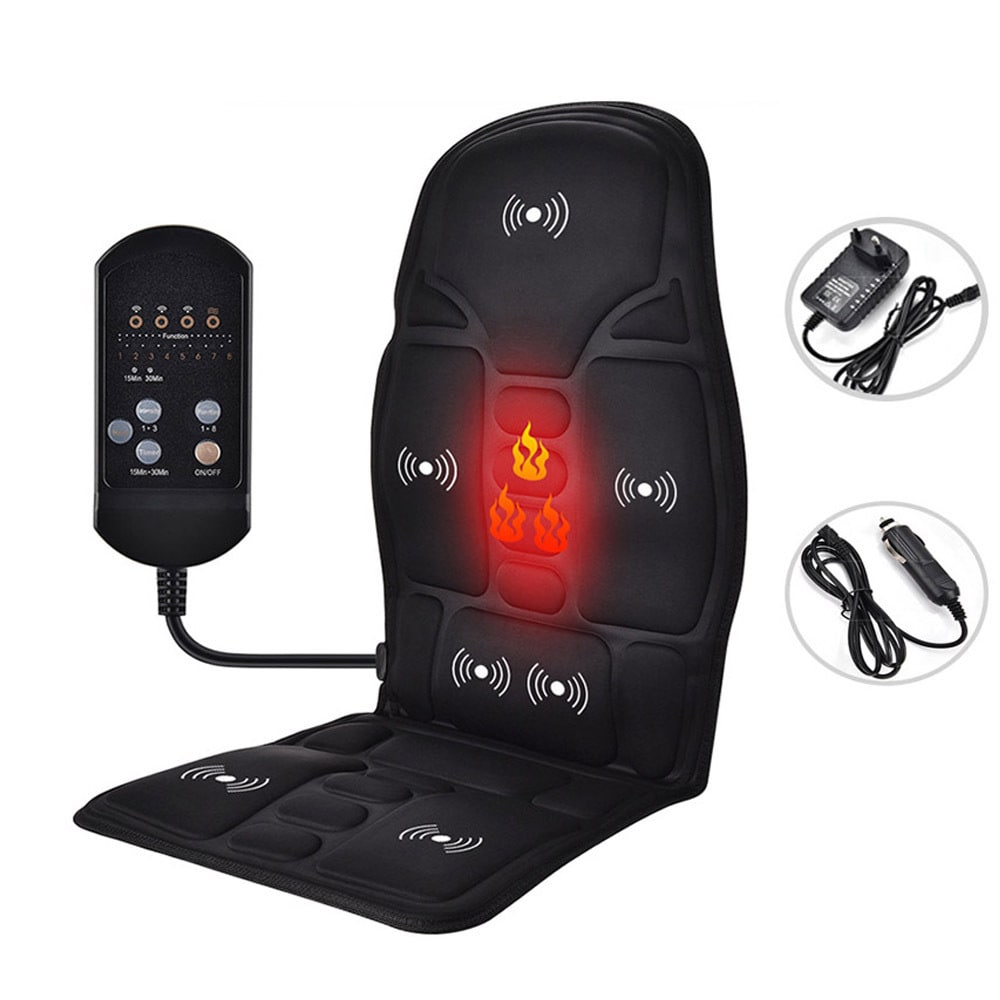 Desk Chair Massage Seat Cushion with Heat and Vibration for Office Car Pressure Relief - Image 2