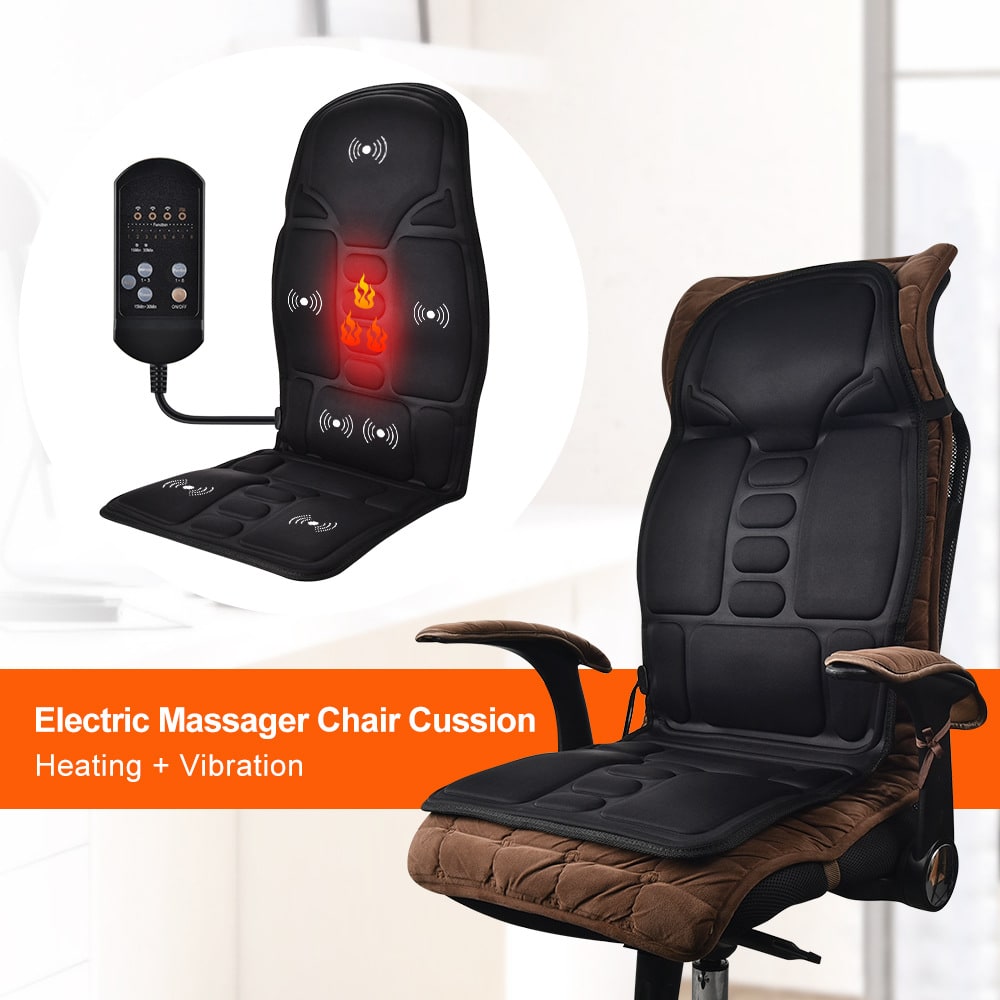 Desk Chair Massage Seat Cushion with Heat and Vibration for Office Car Pressure Relief - Image 4