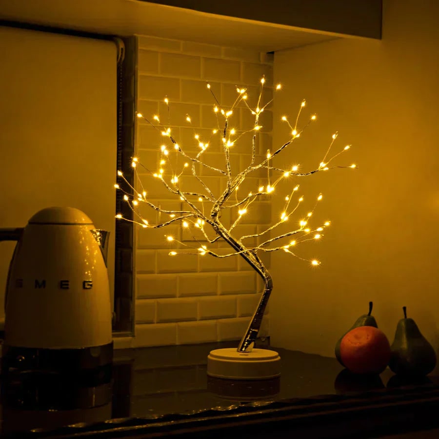 Desk Lamp Bonsai Tree with Flexible Branches and Warm White LED Lights Mid Century Modern - Image 5