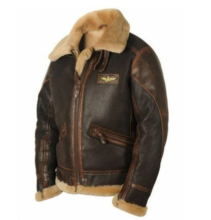 Men's Pilot Jacket Cozy Lined Style for Cool Weather