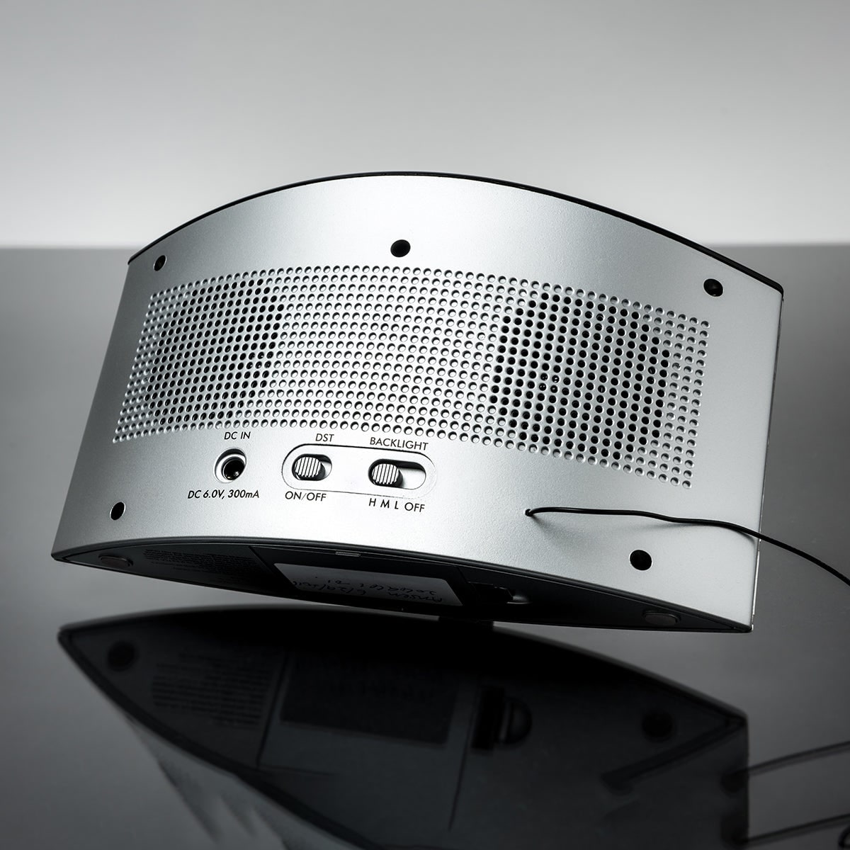 Digital Alarm Clock Radio Bedside Sound Machine Calendar Display Metal White Noise - Image 6