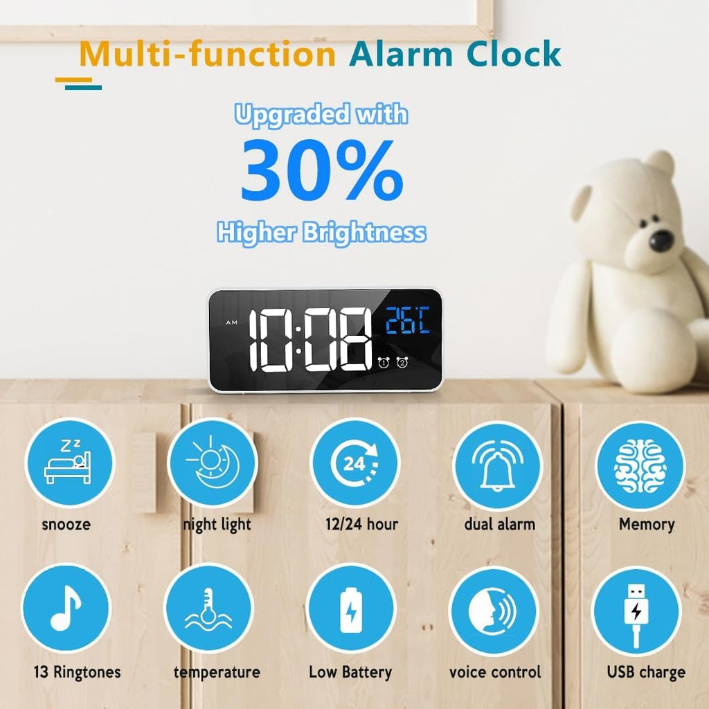 Digital Clock with Seconds and Large 11.5-Inch Display for Seniors with Calendar Day and Date - Image 17