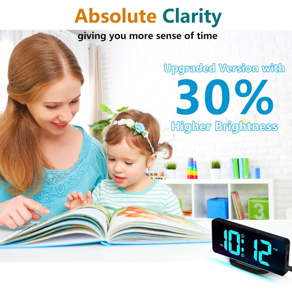 Digital Clock with Seconds and Large 11.5-Inch Display for Seniors with Calendar Day and Date - Image 19