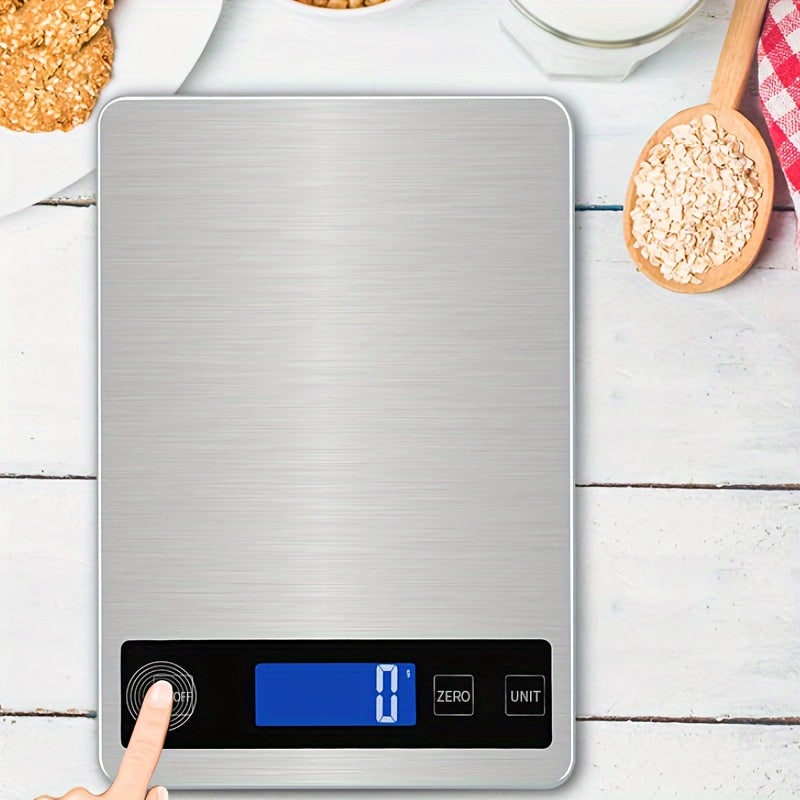 Digital Food Scale Kitchen Electronic Stainless Steel Waterproof USB Rechargeable - Image 3