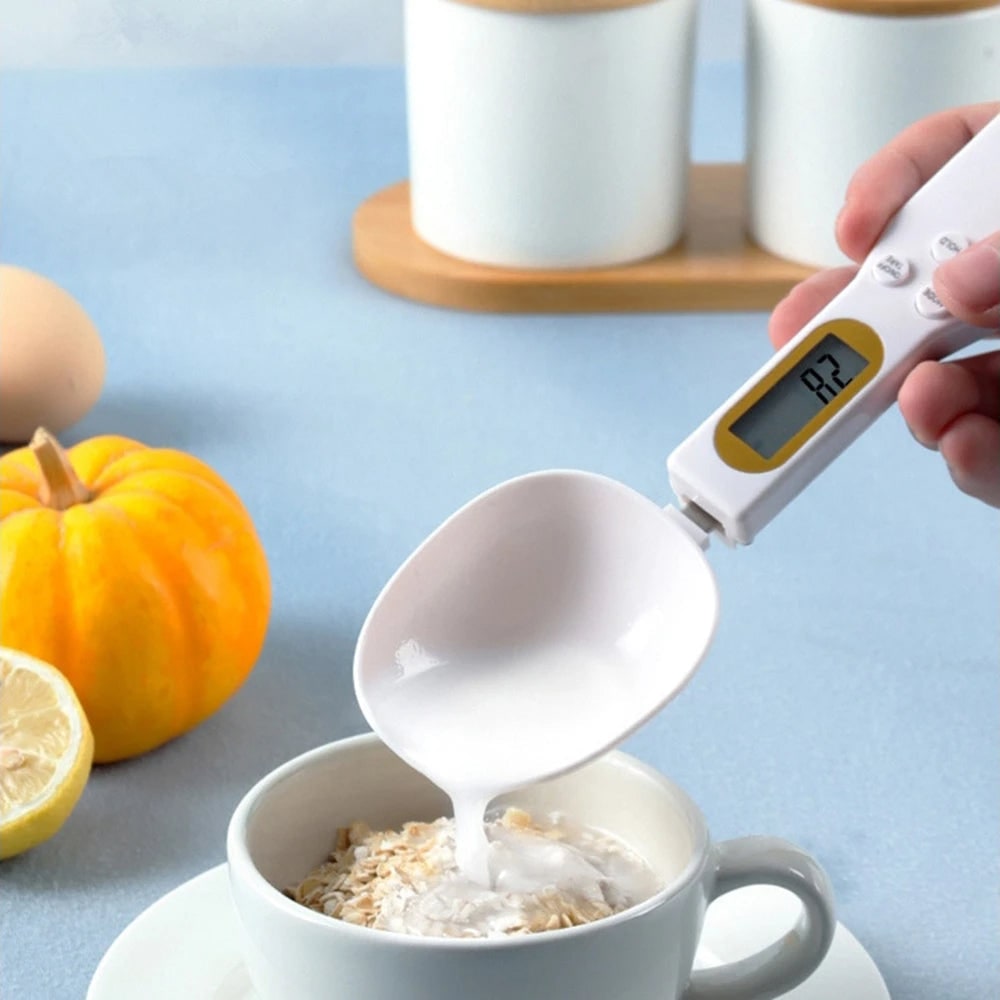 Digital Measuring Spoon Scale with Detachable Heads and Lcd Display - Image 1