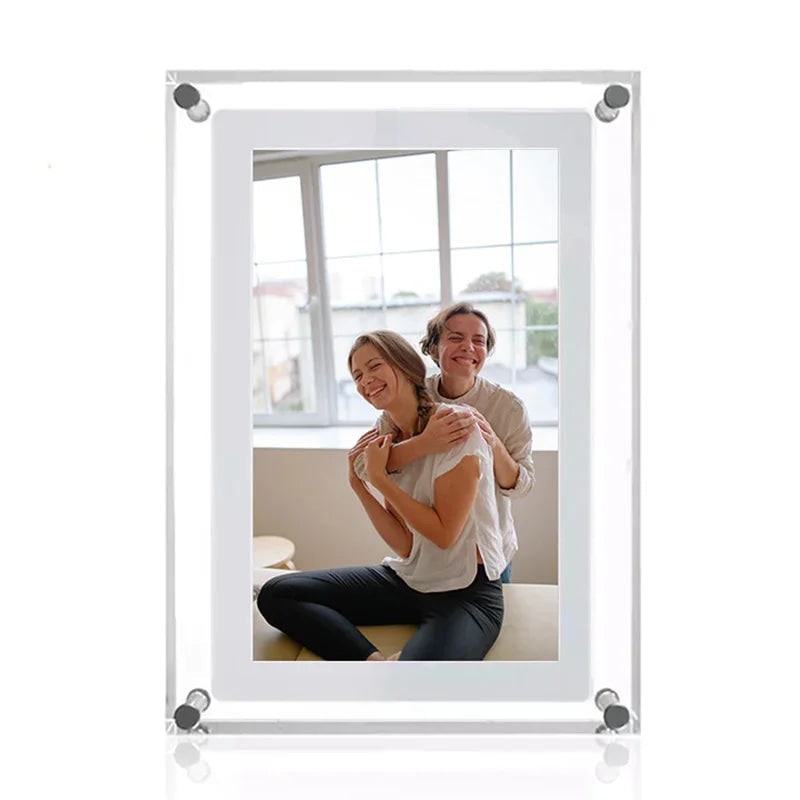 Digital Photo Picture Frame with Smart Display Acrylic Block and Ips Screen Electronic - Image 2