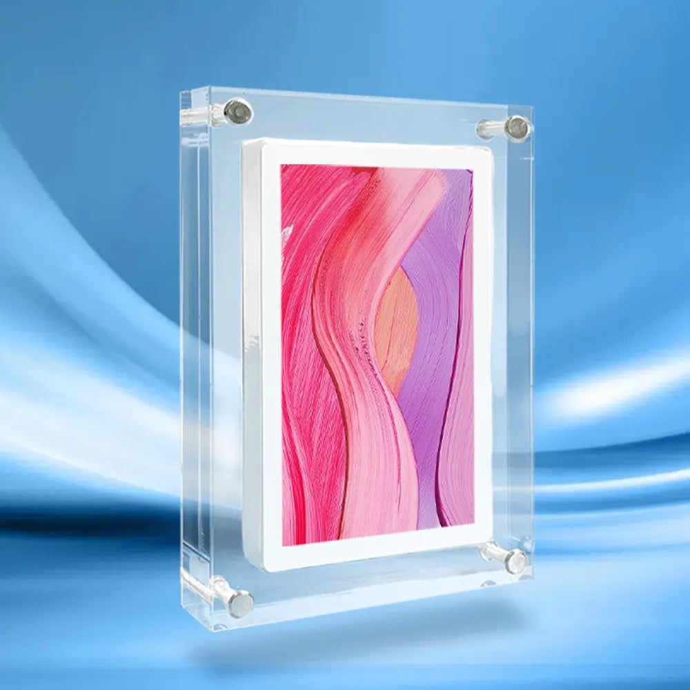 Digital Photo Picture Frame with Smart Display Acrylic Block and Ips Screen Electronic - Image 4
