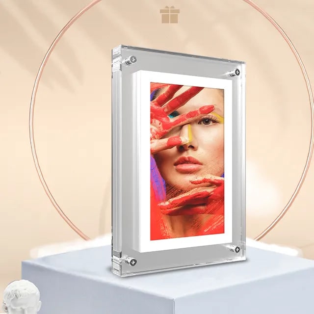 Digital Photo Picture Frame with Smart Display Acrylic Block and Ips Screen Electronic - Image 8