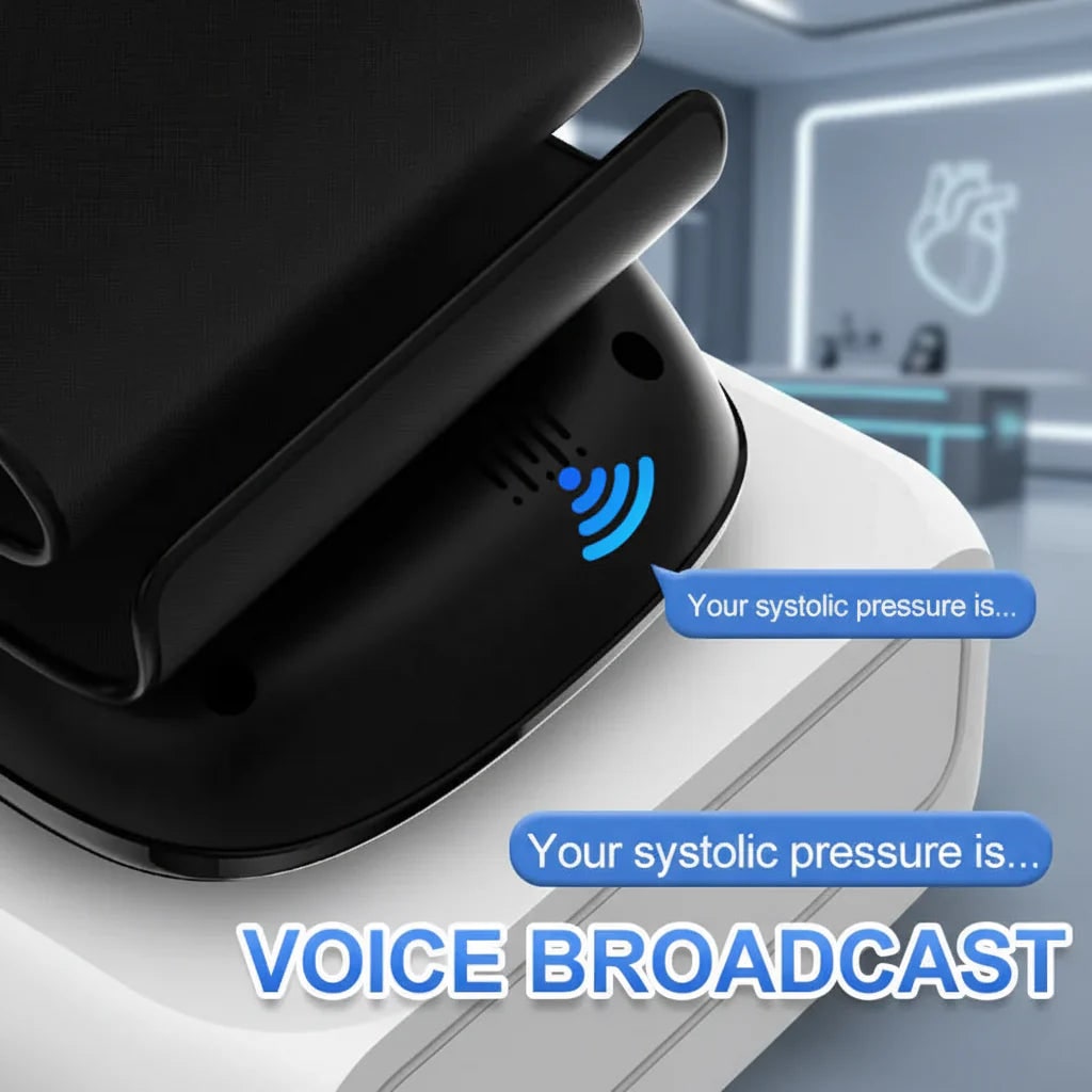 Digital Wrist Blood Pressure Cuff with Color LED Display and Voice Broadcast - Image 4