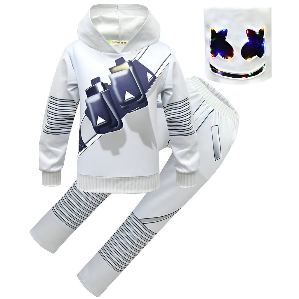 Dj Costume with LED Mask and Light-Up Chest Graphic for Kids''' Disc Jockey - Image 10