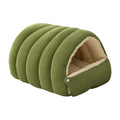 Dog Bed with Self Warming Cat Cave Design Plush Fleece Hooded Pet Window - Image 14
