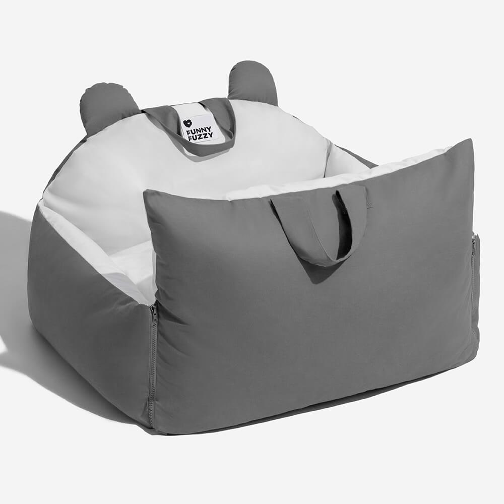 Dog Car Seat with Fold-Down Sides Safety Leash and Removable Cushions - Image 15