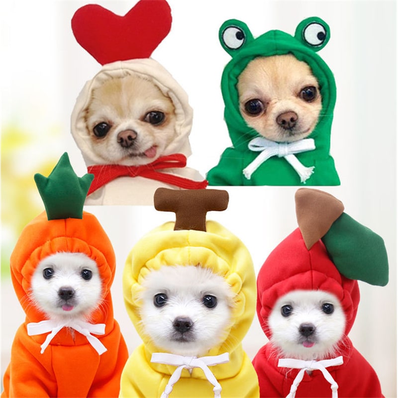 Dog Clothes Hoodie with Fleece and Novelty Hood Designs for Small Sweaters - Image 6