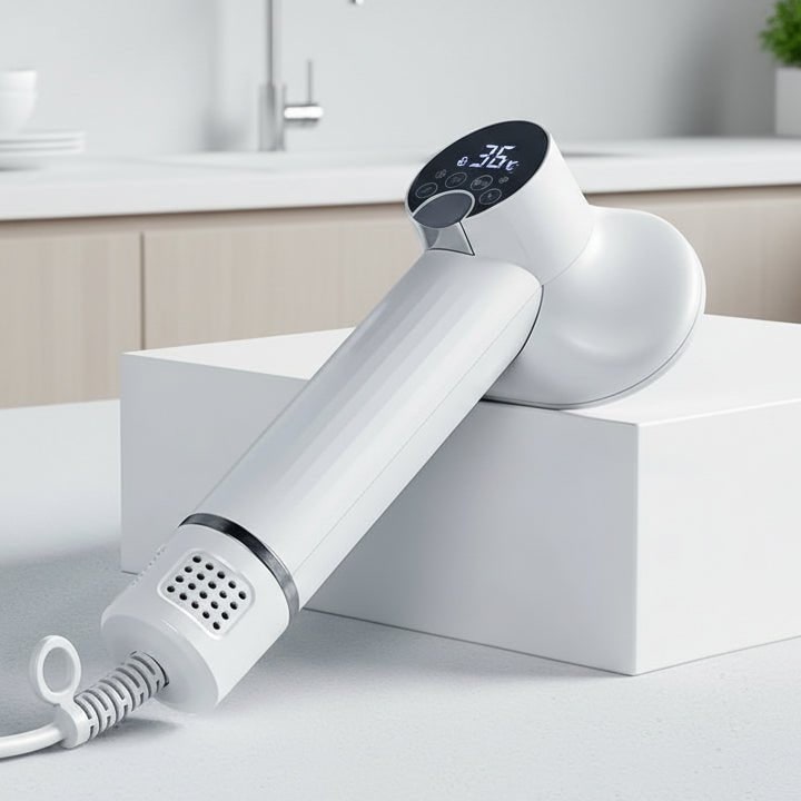 Dog Hair Dryer with Slicker Brush and Digital Temperature Control And Diffuser - Image 1