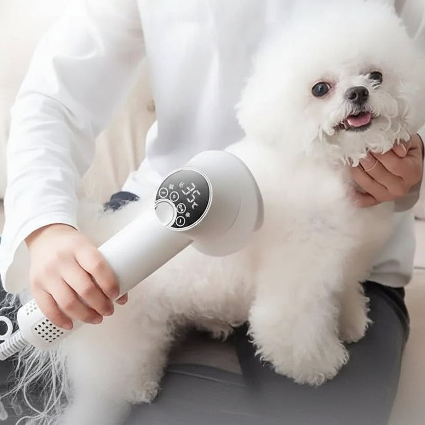Dog Hair Dryer with Slicker Brush and Digital Temperature Control And Diffuser - Image 4